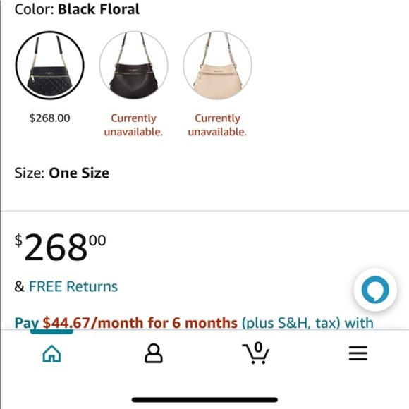 Karl Lagerfeld Paris Flow Embossed Black Medium Sized Purse - Picture 12 of 12